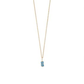 14 Karat Gold Rope Pendant Chain