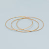 14/20 Gold Filled Diamond Cut Sparkle Wire Bangle Bracelet
