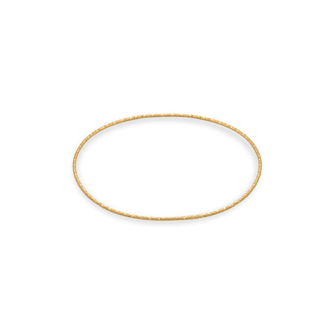 14/20 Gold Filled Diamond Cut Sparkle Wire Bangle Bracelet