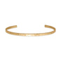 14 Karat Gold Plated Hammered Cuff Bracelet