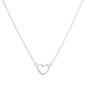 Matte Cutout Heart Necklace