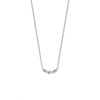 16" + 2" Rhodium Plated Polki Diamond Necklace