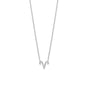16" Rhodium Plated CZ Zodiac Symbol Necklace (All Signs)