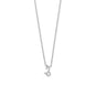 16" Rhodium Plated CZ Zodiac Symbol Necklace (All Signs)
