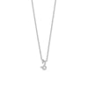 16" Rhodium Plated CZ Zodiac Symbol Necklace (All Signs)