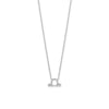 16" Rhodium Plated CZ Zodiac Symbol Necklace (All Signs)