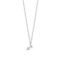 16" Rhodium Plated CZ Zodiac Symbol Necklace (All Signs)