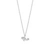 16" Rhodium Plated CZ Zodiac Symbol Necklace (All Signs)