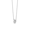 16" Rhodium Plated CZ Zodiac Symbol Necklace (All Signs)