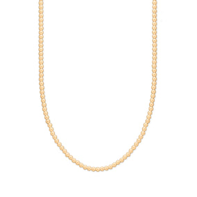 16" + 2" 3mm 14/20 Gold Filled Bead Necklace