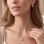 14 Karat Gold Plated Dome Lab Grown Diamond Hoop Earrings