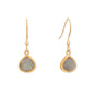 14 Karat Gold Plated Pear Labradorite Charm
