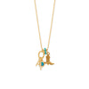 14 Karat Gold Plated Polished Letter Initial Charm Series (A-Z)