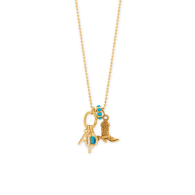 14 Karat Gold Plated Round CZ Birthstone Charms (January-December)