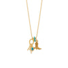 Dainty 14 Karat Gold Plated CZ Saguaro Cactus Charm
