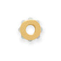14 Karat Gold Plated Synthetic Opal Wheel Bead Charm