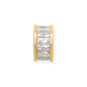 14 Karat Gold Plated CZ Birthstone Wheel Bead Charms (January-December)