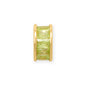 14 Karat Gold Plated CZ Birthstone Wheel Bead Charms (January-December)