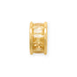 14 Karat Gold Plated CZ Birthstone Wheel Bead Charms (January-December)