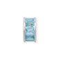 Rhodium Plated CZ Birthstone Wheel Bead Charms (January-December)