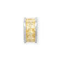 Rhodium Plated CZ Birthstone Wheel Bead Charms (January-December)