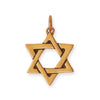 Silver or Gold Star of David Charm