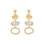 14 Karat Gold Plated Rainbow Moonstone Drop Earrings