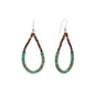 Turquoise and Pen Shell Heishi Bead Earrings