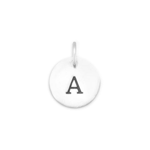 Oxidized Round Letter Initial Charm Series(A-Z)
