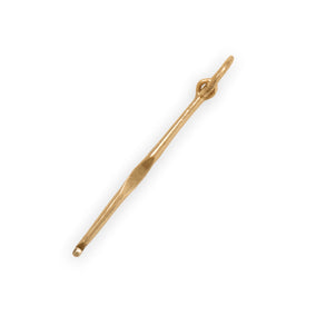 Silver or Gold Crochet Hook Charm