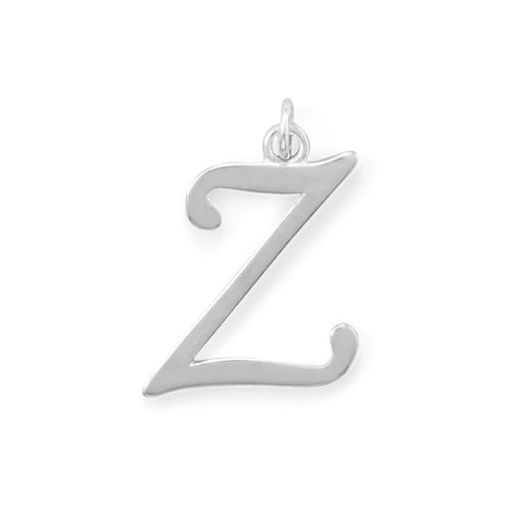 Large Polished Letter Initial Pendant Series (A-Z)