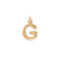 14 Karat Gold Plated Polished Letter Initial Charm Series (A-Z)