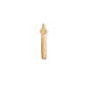 14 Karat Gold Plated Polished Letter Initial Charm Series (A-Z)
