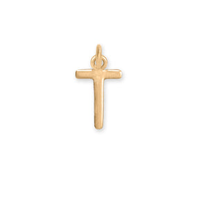 14 Karat Gold Plated Polished Letter Initial Charm Series (A-Z)