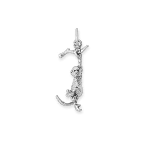 Oxidized 3D Hanging Monkey Charm