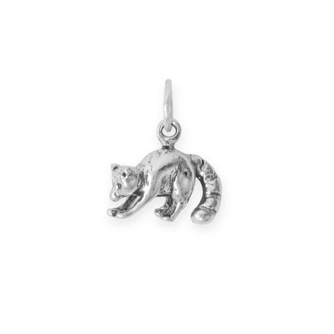 Oxidized 3D Raccoon Charm