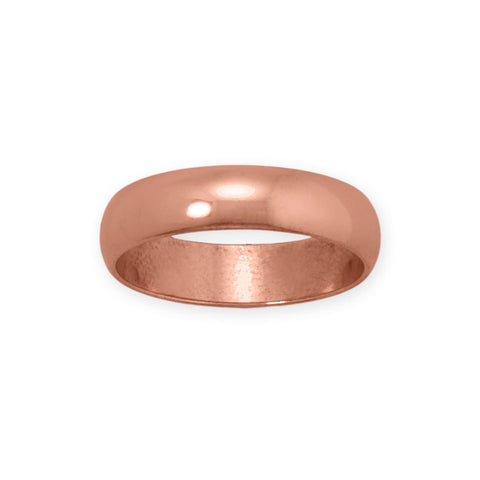 4.7mm Domed Solid Copper Ring