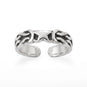 Oxidized Celtic Star Design Toe Ring