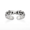 Oxidized Celtic Star Design Toe Ring