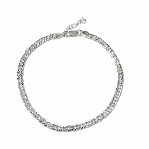 9" + 1" Rombo Chain Anklet