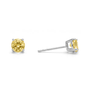 November Birthstone Stud Earrings