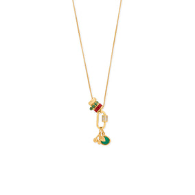 14 Karat Gold Plated CZ Birthstone Wheel Bead Charms (January-December)