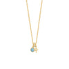 Dainty 14 Karat Gold Plated CZ Northern Star Charm