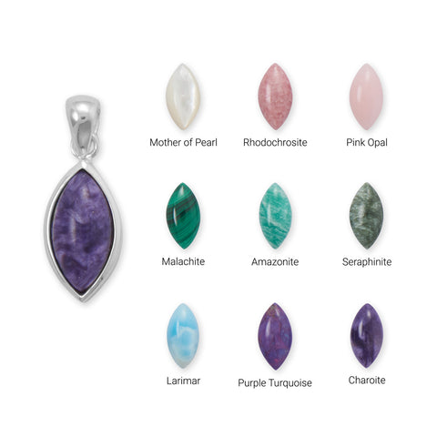 Marquise Gemstone Pendant