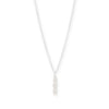16" + 2" Crinkly Cultured Freshwater Rice Pearl Drop Necklace