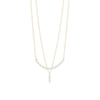 16" + 2" 14/20 Gold Filled Crinkly Cultured Freshwater Rice Pearl Drop Necklace