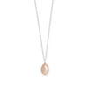 16" + 2" Natural Color Cultured Freshwater Rice Pearl Necklace