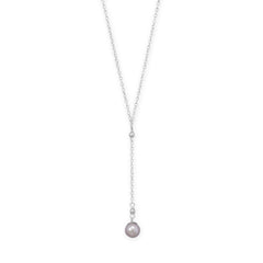 7.5mm Natural Color Cultured Freshwater Pearl Drop Necklace