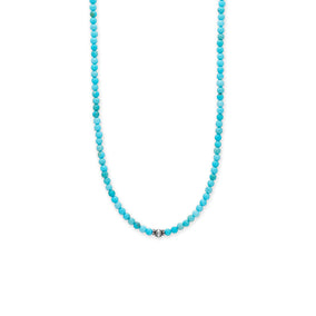 16" + 2" Stabilized Magnesite and Oxidized Bead Necklace