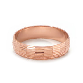 4.8mm Diamond Cut Copper Ring